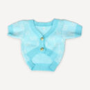 Turquoise Monogram dog cardigan inspired by Gucci