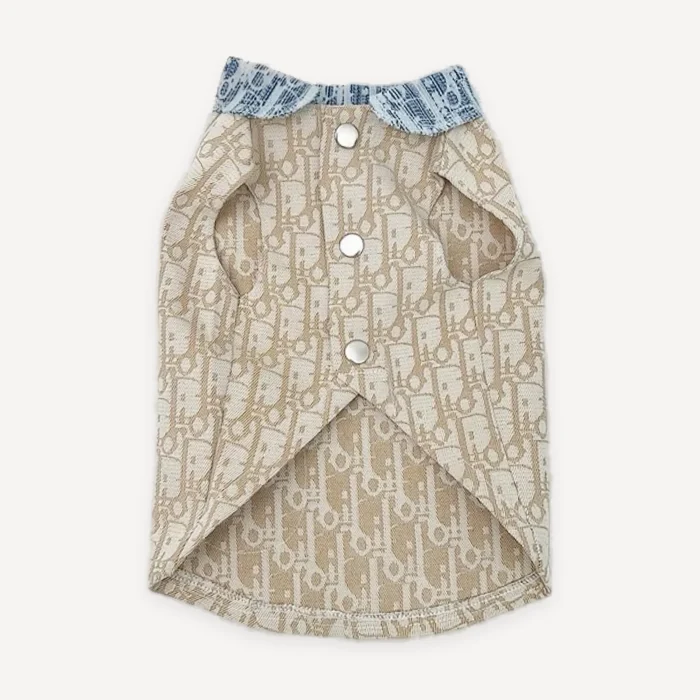 Oblique Denim dog jacket inspired by Dior view 4