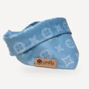 Chewy V Light Blue Monogram Bandana