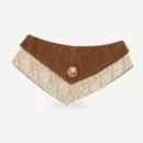 Oblique Button dog bandana inspired by Dior