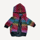 Rainbow Monogram dog puffer inspired by Gucci view 5