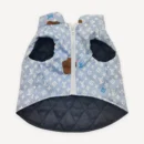 Sky Blue Monogram dog vest inspired by Louis Vuitton view 2