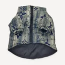 Tonal Monogram Denim dog jacket inspired by Louis Vuitton view 3