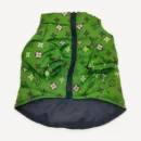 Green Monogram dog hoodie inspired by Louis Vuitton view 3