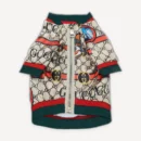 Monogram Dog Print dog shirt inspired by Gucci view 4