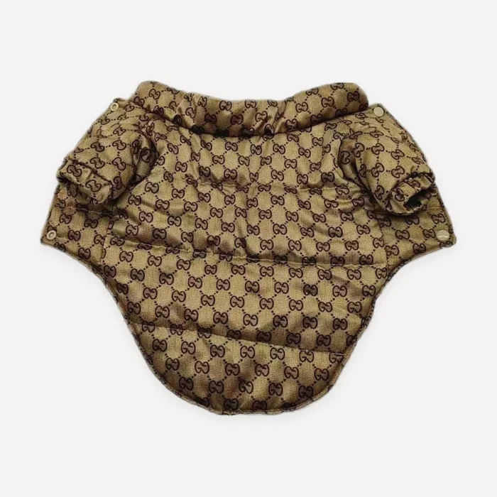 Monogram Four-Leg dog jumpsuit inspired by Gucci view 3