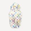 Multicolor Monogram dog hoodie inspired by Louis Vuitton view 4