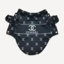 Logo Print Quilted dog jacket inspired by Chanel view 6
