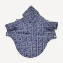 Monogram Quilted dog jumpsuit inspired by Fendi view 2
