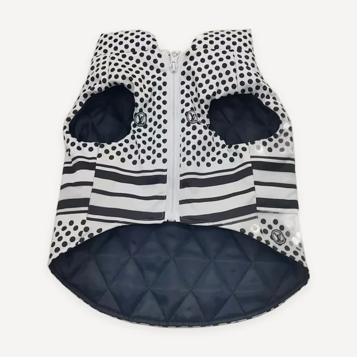 Polka Dot dog cape inspired by Louis Vuitton view 3