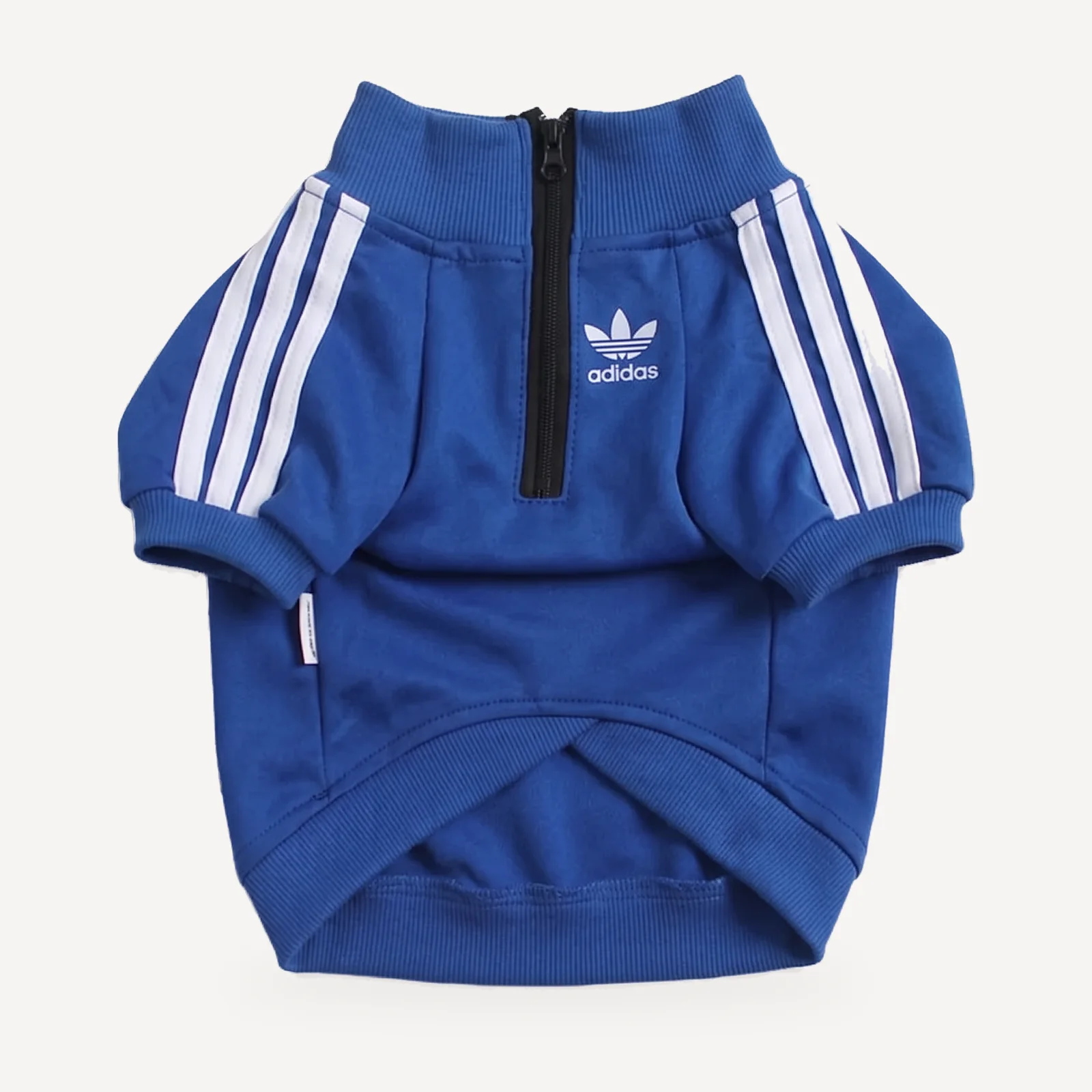 Adidog Half-Zip Track Jacket in blue