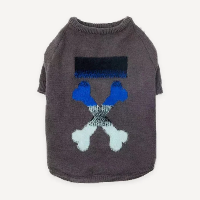 Diagonal Stripe Fleece dog vest inspired by Off-White view 3