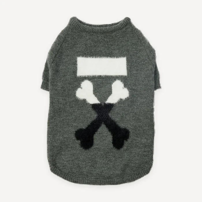 Diagonal Stripe Fleece dog vest inspired by Off-White view 2