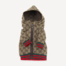 Contrast Hood Navy dog jacket inspired by Gucci view 5