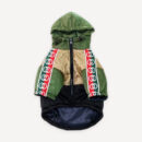 Color Block Web Stripe dog windbreaker inspired by Gucci view 3