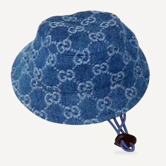 Monogram dog bucket hat inspired by Gucci view 2