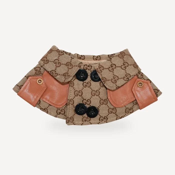 Monogram Cape dog beret inspired by Gucci