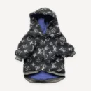 Monogram Quilted Hooded dog jacket inspired by Louis Vuitton view 3