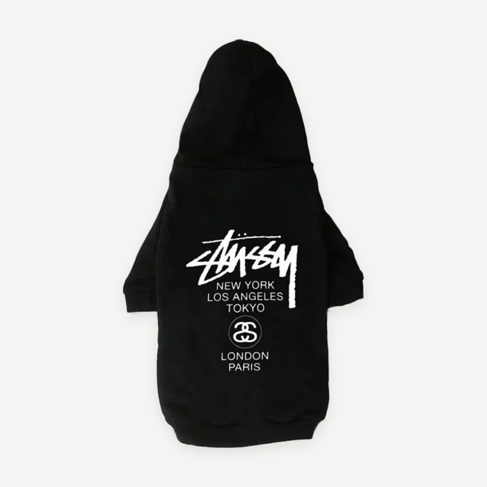 Scruffy World Tour dog hoodie view 9