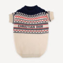 Fair Isle Knit dog sweater inspired by Dior