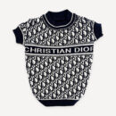Oblique Lettered Knit dog sweater inspired by Dior
