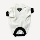 Triangle Badge Knit dog sweater inspired by Prada