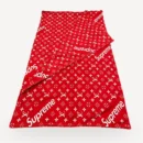 Monogram dog blanket inspired by Supreme x Louis Vuitton
