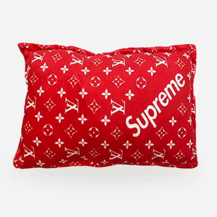 Monogram dog blanket inspired by Supreme x Louis Vuitton view 2