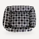Grid Logo Dog dog bed inspired by Chanel
