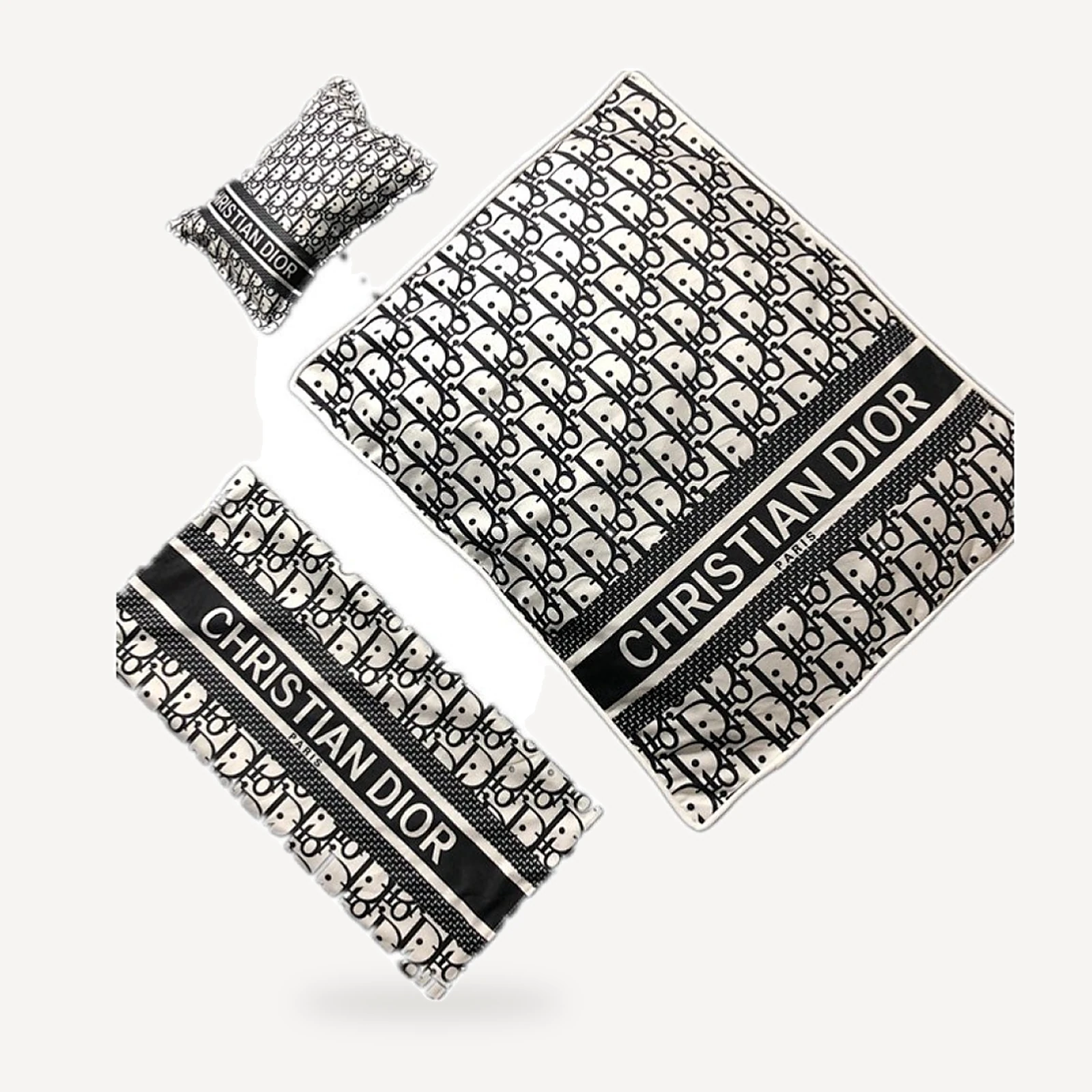 Oblique Blanket dog set inspired by Dior