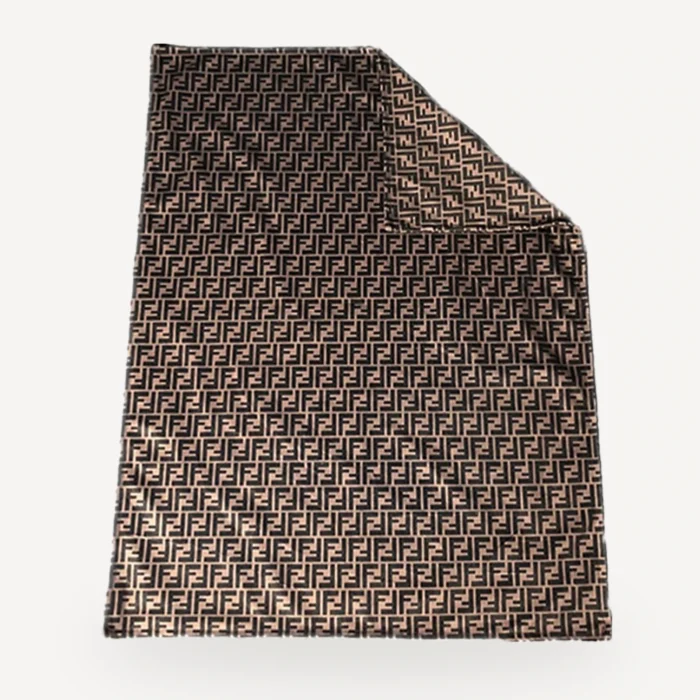 Monogram Blanket And Pillow dog set inspired by Fendi