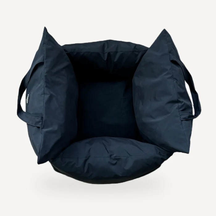 Triangle Badge Nylon Dog dog bed inspired by Prada view 2