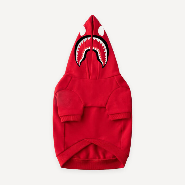 Shark Hood Dog dog hoodie inspired by BAPE view 7