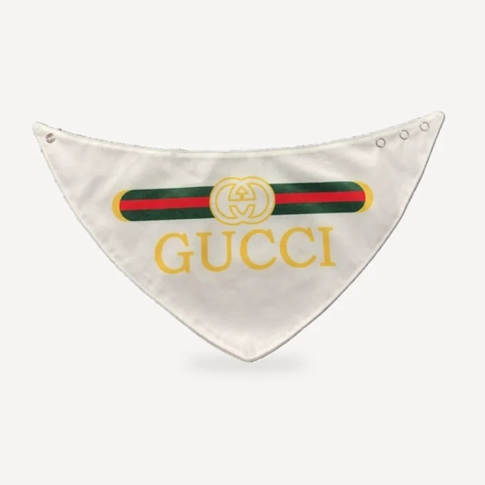 Web Stripe dog bandana inspired by Gucci view 2