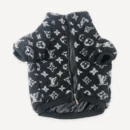 Black Monogram Knit dog sweater inspired by Louis Vuitton view 6