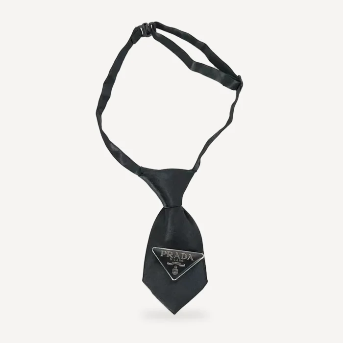 Triangle Necktie dog apparel inspired by Prada
