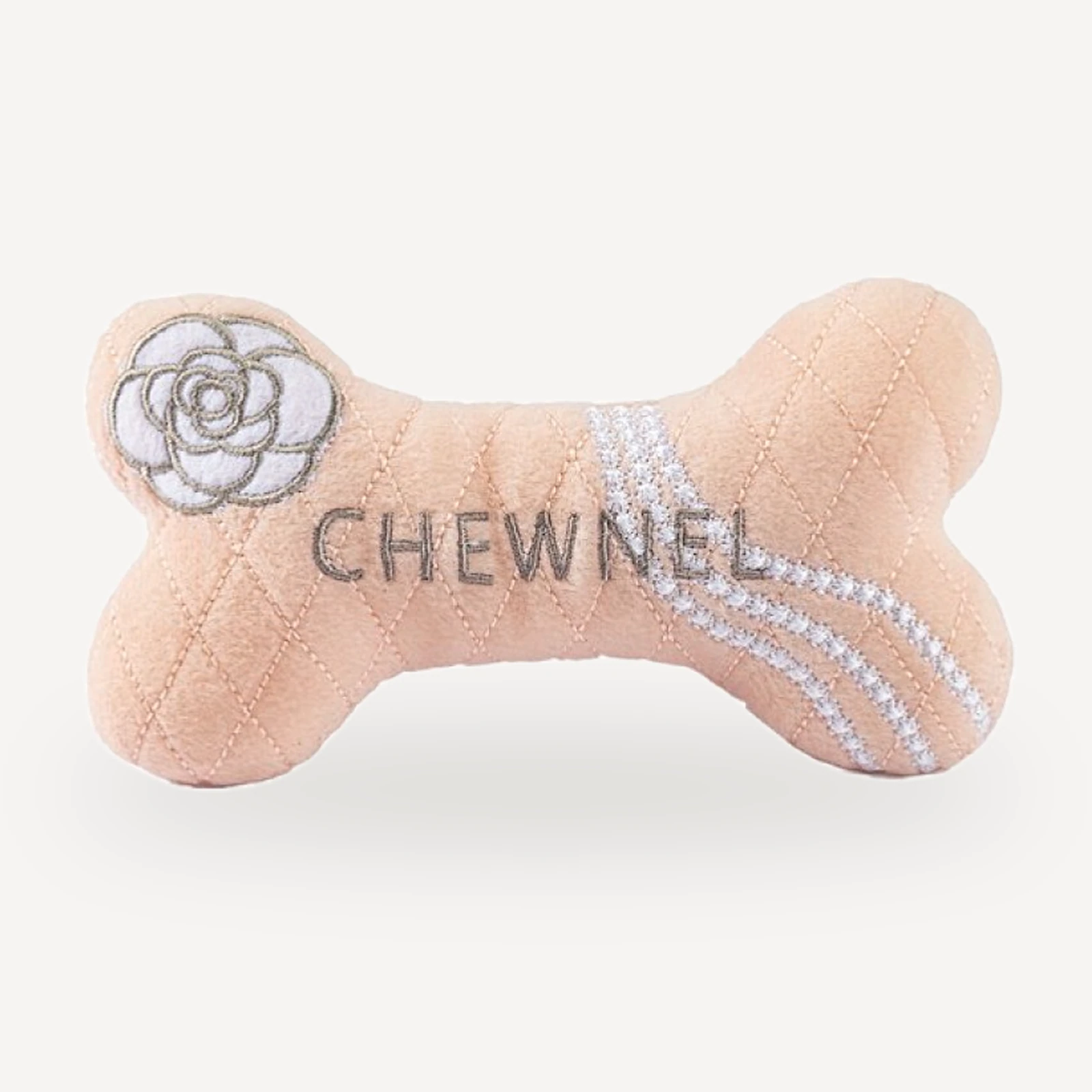 Plush Accessory S dog toy inspired by Chanel view 2