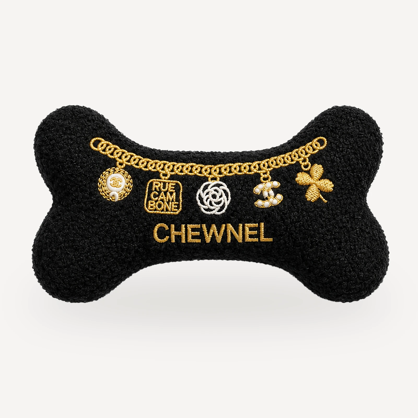 Plush Accessory S dog toy inspired by Chanel view 11