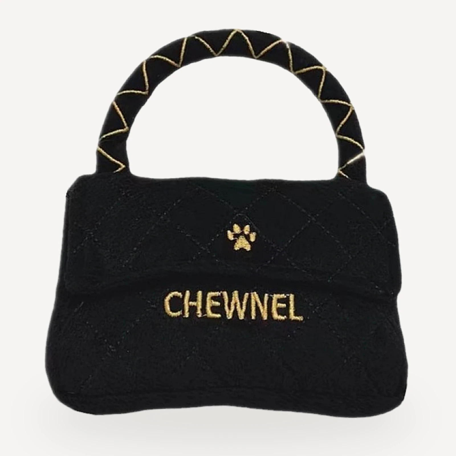 Plush Accessory S dog toy inspired by Chanel view 5
