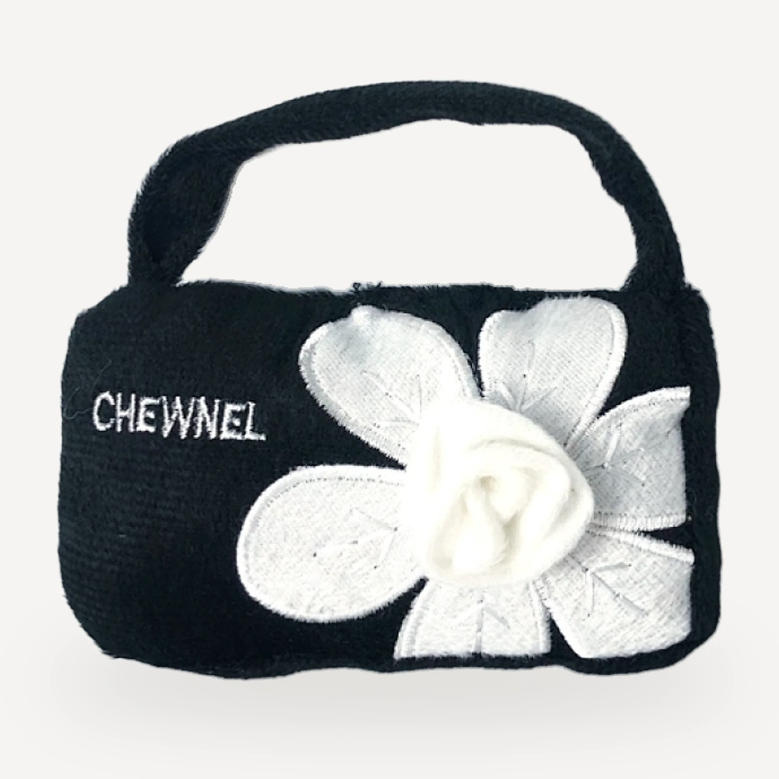 Plush Accessory S dog toy inspired by Chanel view 9