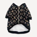 Gold Monogram Padded dog jacket inspired by Louis Vuitton view 6