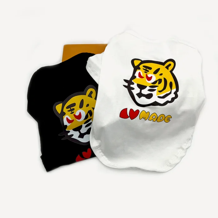 Tiger dog tee inspired by BAPE view 2