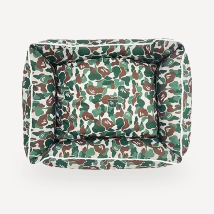 Camo Dog dog bed view 2