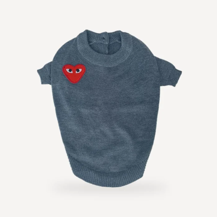 Cdg Heart Sweater – Grey