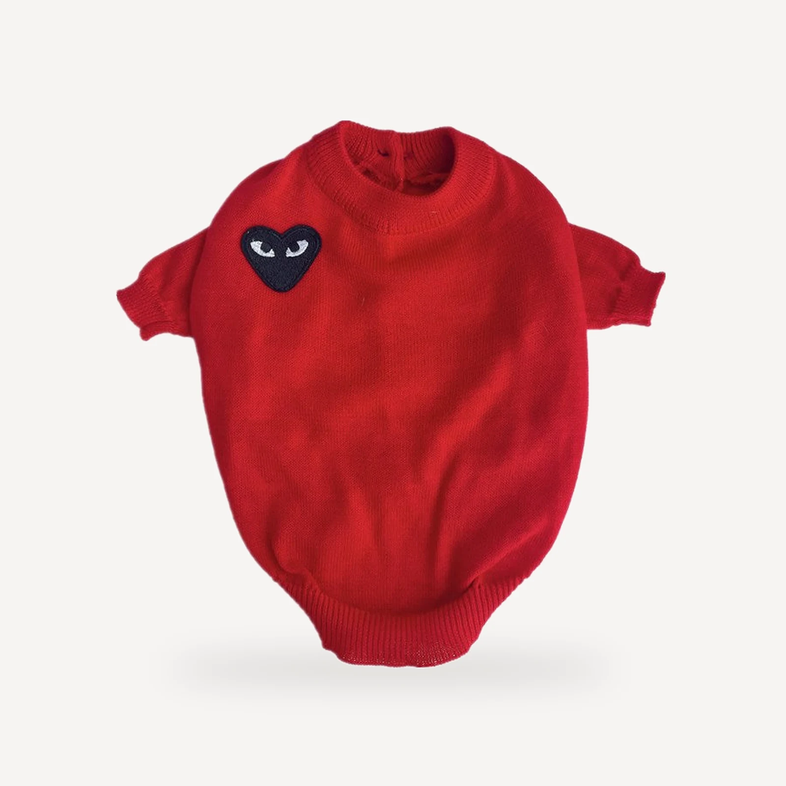 Cdg Heart Sweater – Red