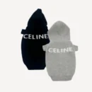 Wool dog hoodie inspired by Celine