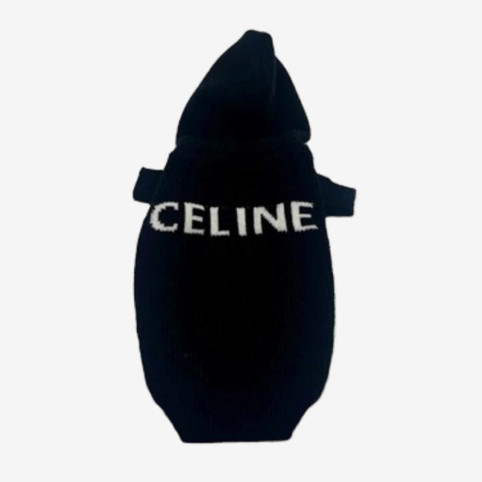 Wool dog hoodie inspired by Celine view 5