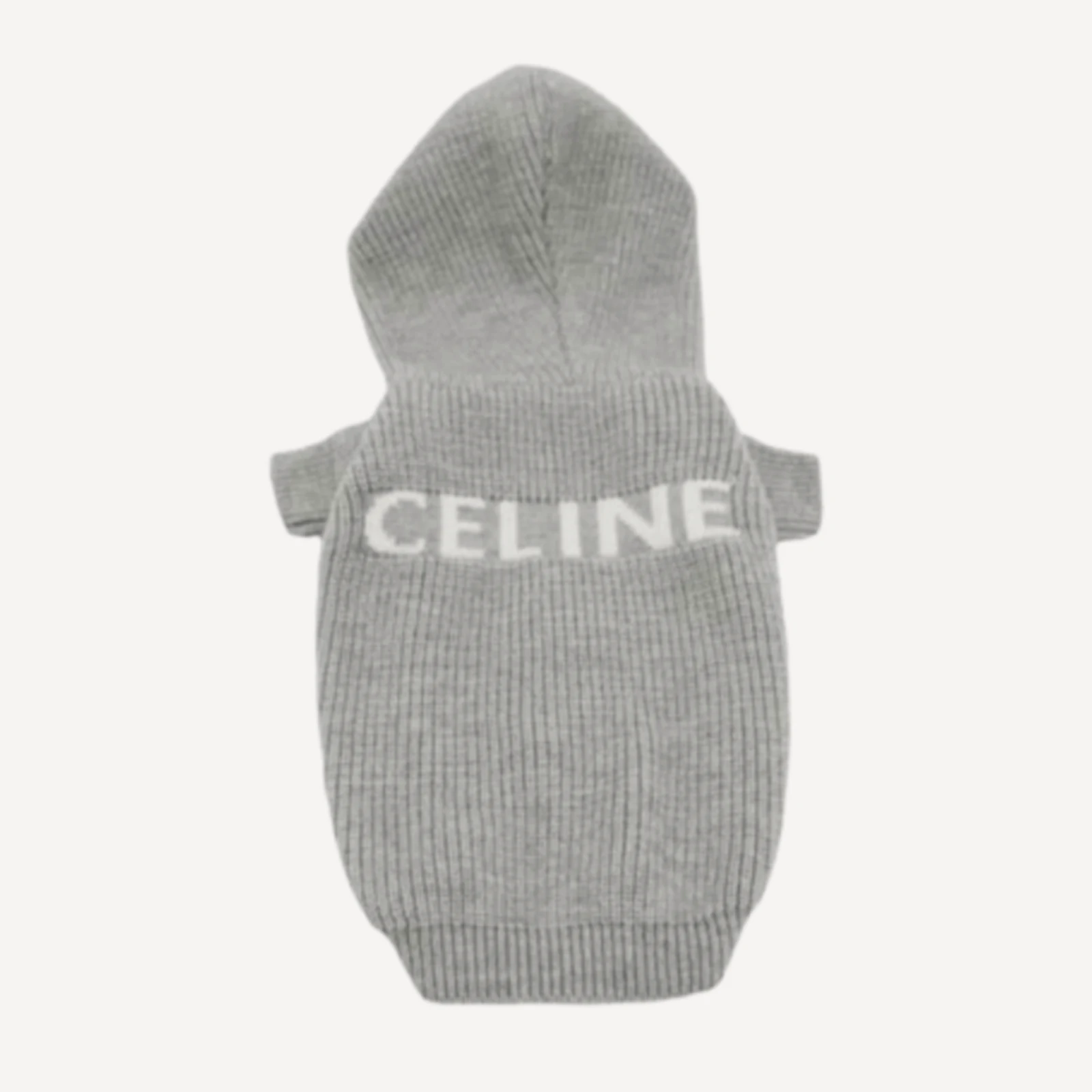 Wool dog hoodie inspired by Celine view 6