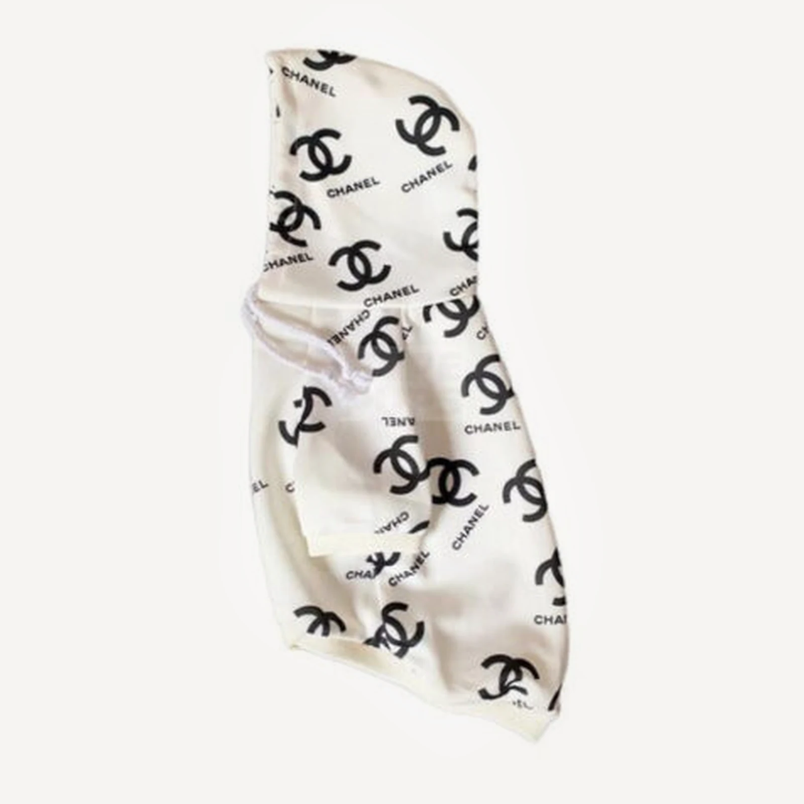 All Over Logo dog hoodie inspired by Chanel view 2