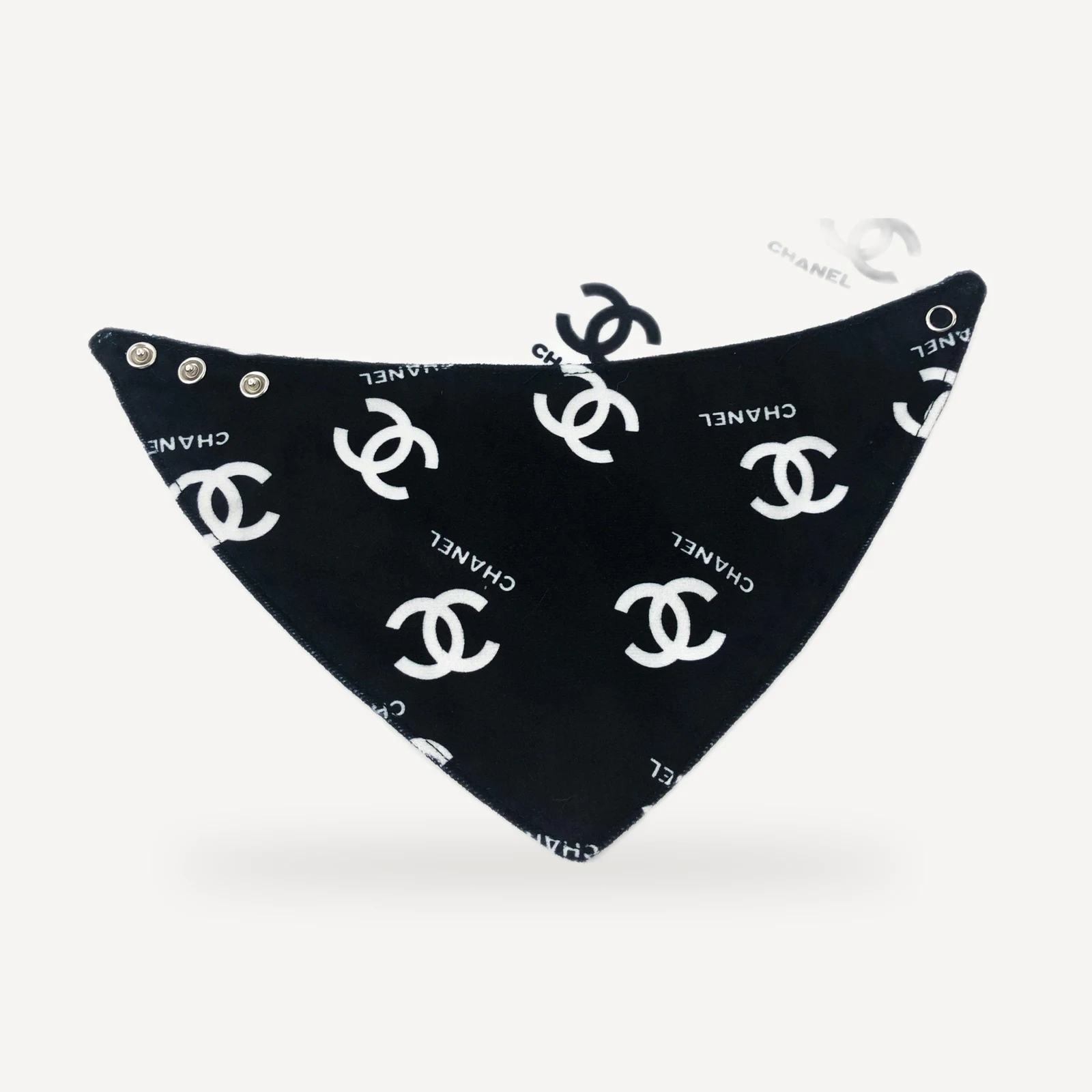 dog bandana inspired by Chanel view 2